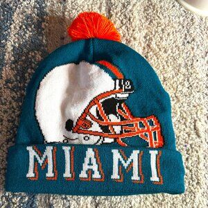 Miami Dolphins Knit Sweater Hat